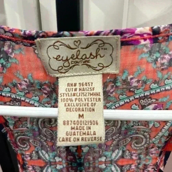 Eyelash Couture Women’s Sleeveless Top Size M - Picture 2 of 6